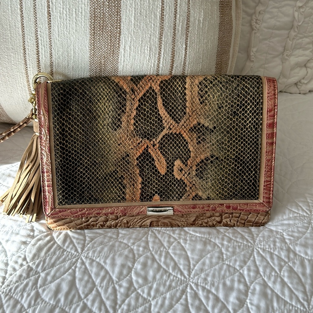 Brahmin genuine leather clutch